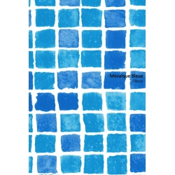 Folia Tebas Classic mozaika niebieska
